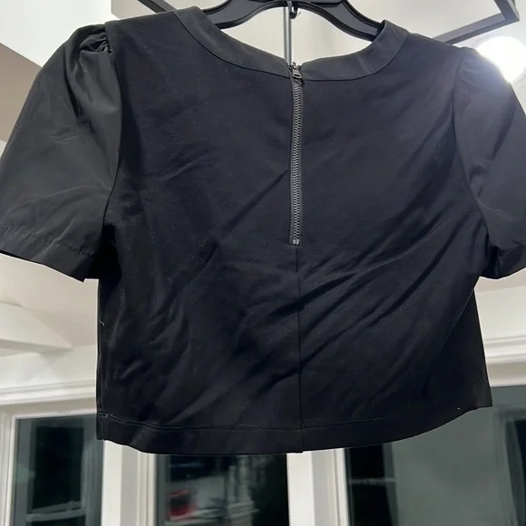 BEBE Black Crop Top - Picture 3 of 6